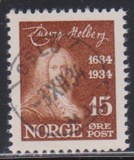 Nk 190.  Oslo 3 XII 34. (130.-).  Ministempel.