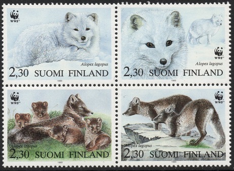 Finland Afa: 1191-94 - Nordiske fjellrever **