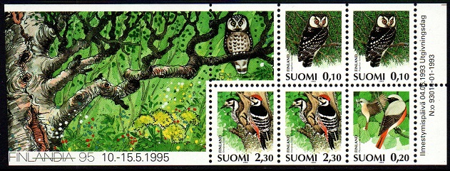 Finland Afa: 1201-03 - FINLANDIA ´95 - Fugler **