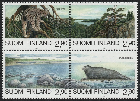 Finland Afa: 1278-81 - Truede dyr **
