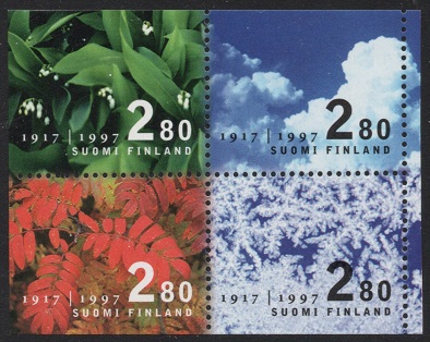 Filand Afa: 1380-83 - Finlands 80-års statsjubileum **