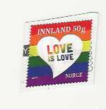 LOVE IS LOVE POSTKLIPP