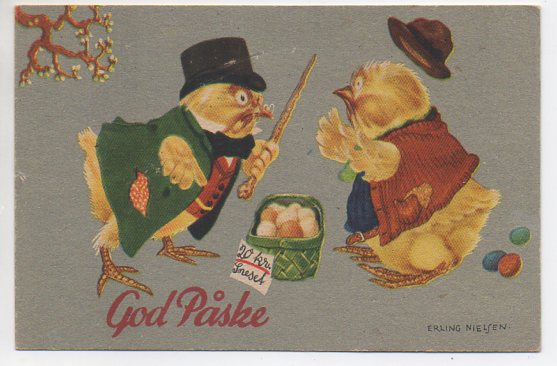 Erling Nielsen God Påske småformat brukt 1946