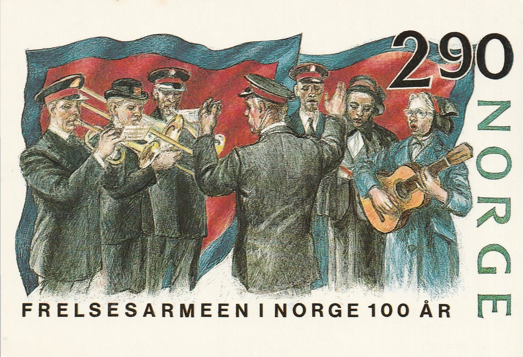 Frelsesarmeen i Norge 100 år . Løkke-Sørensen . Unum