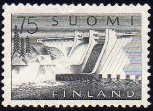 Finland Afa: 516 -  Pyhäkoski kraftverk **