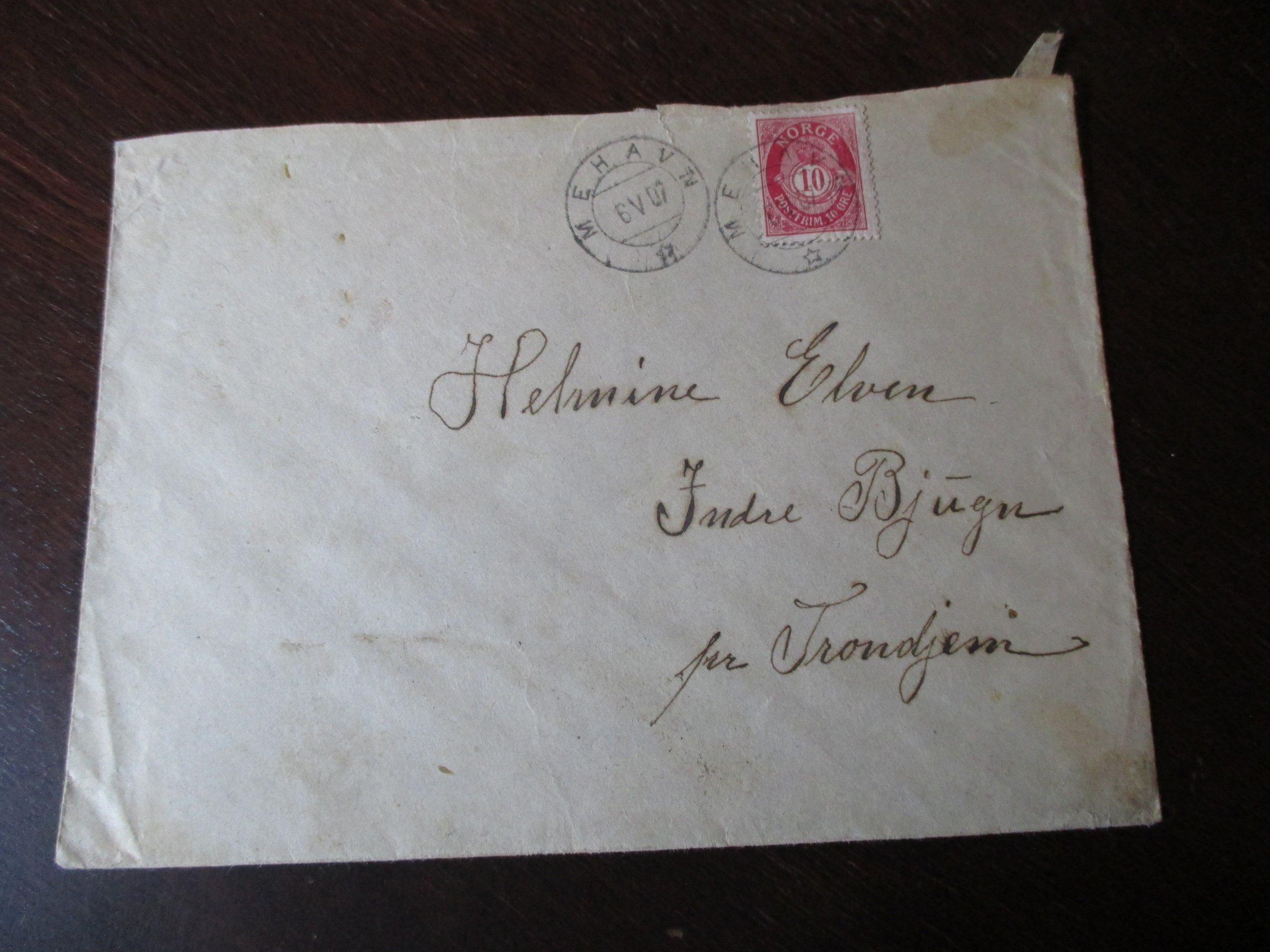 Brev st. Mehavn 06.V.1907. (TL)