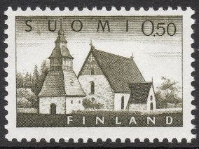 Finland Afa: 572A - Sognekirken i Lammi **