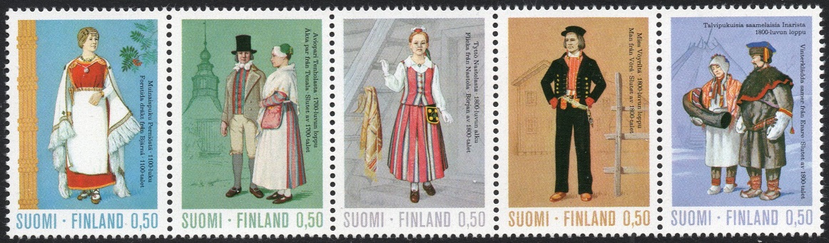 Finland Afa: 717-21 - Folkedrakter **