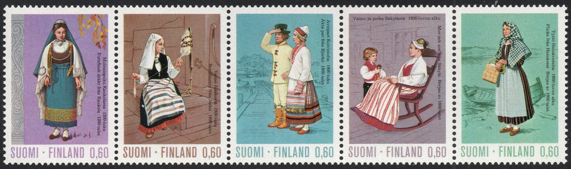 Finland Afa: 740-44 - Folkedrakter **