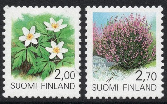 Finland Afa: 1090-91 - Landskapsblomster **