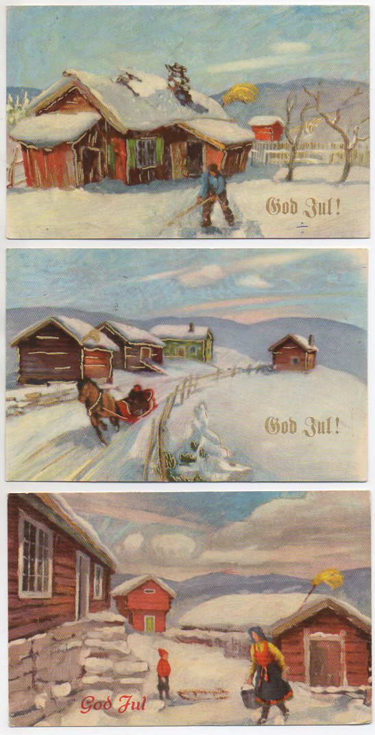 Frang 3 småformat, alle brukt