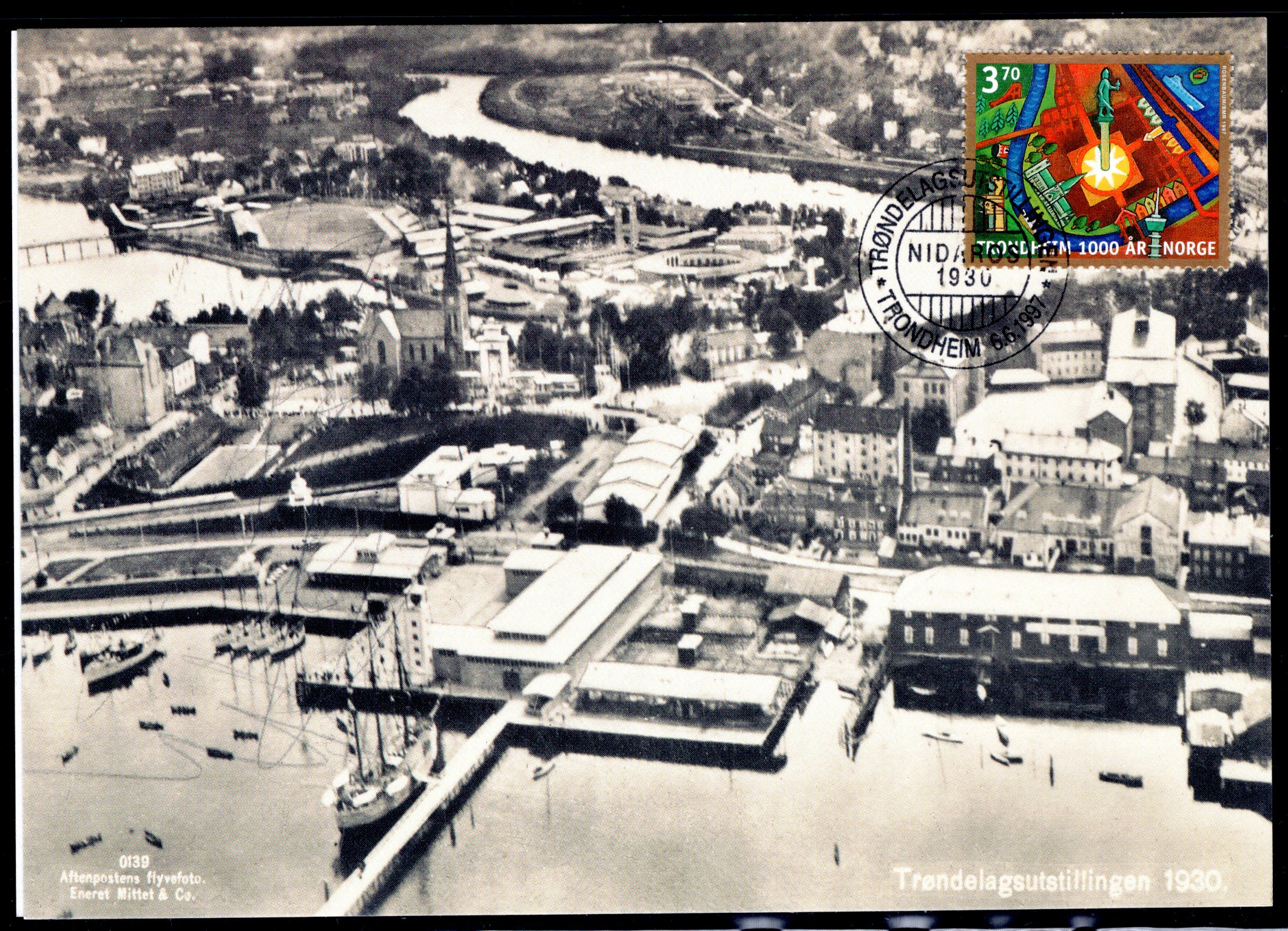 FDC NK 1306 stemplet Trondheim se utgiver/scan