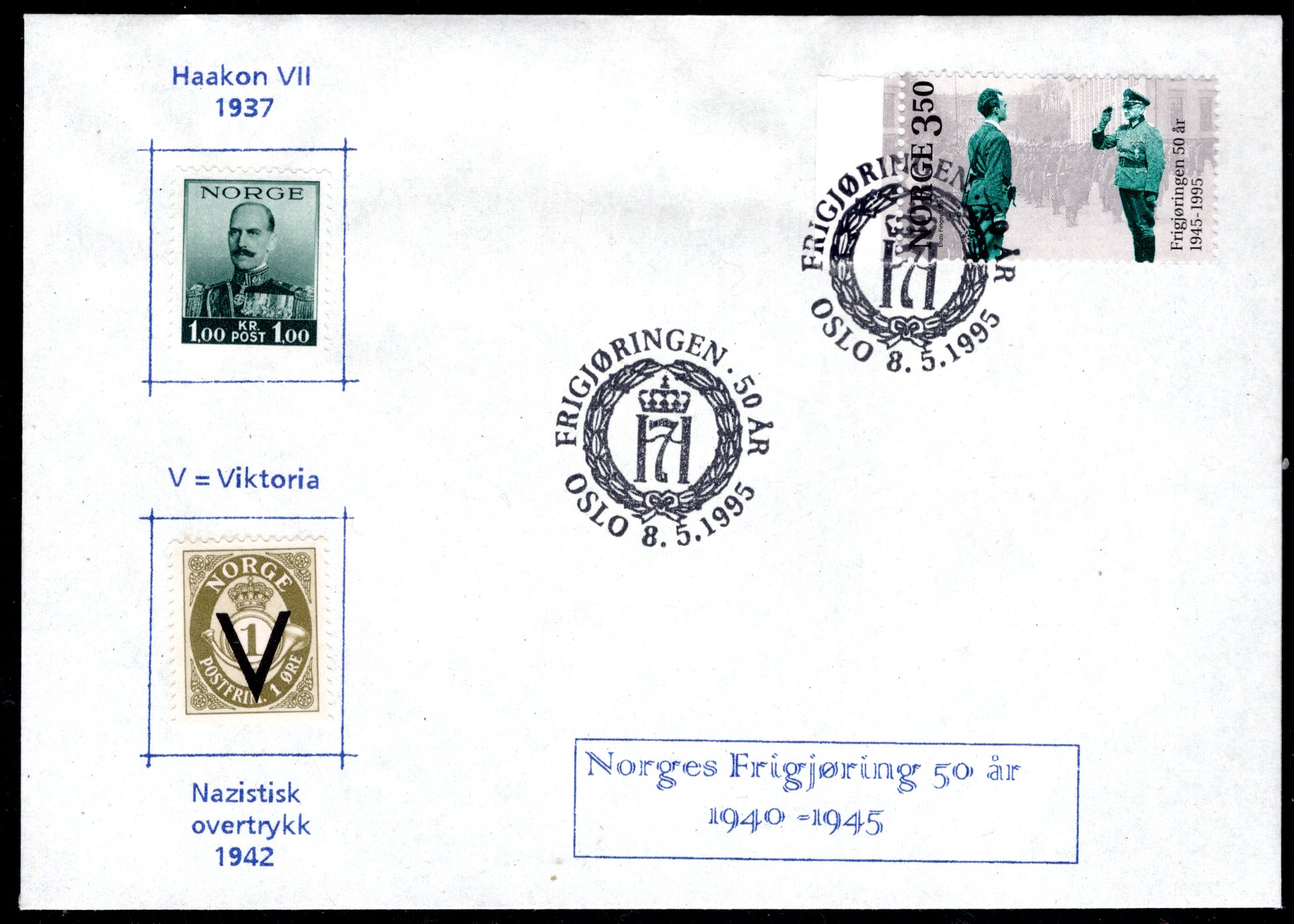 FDC NK 1227 stemplet Oslo se scan