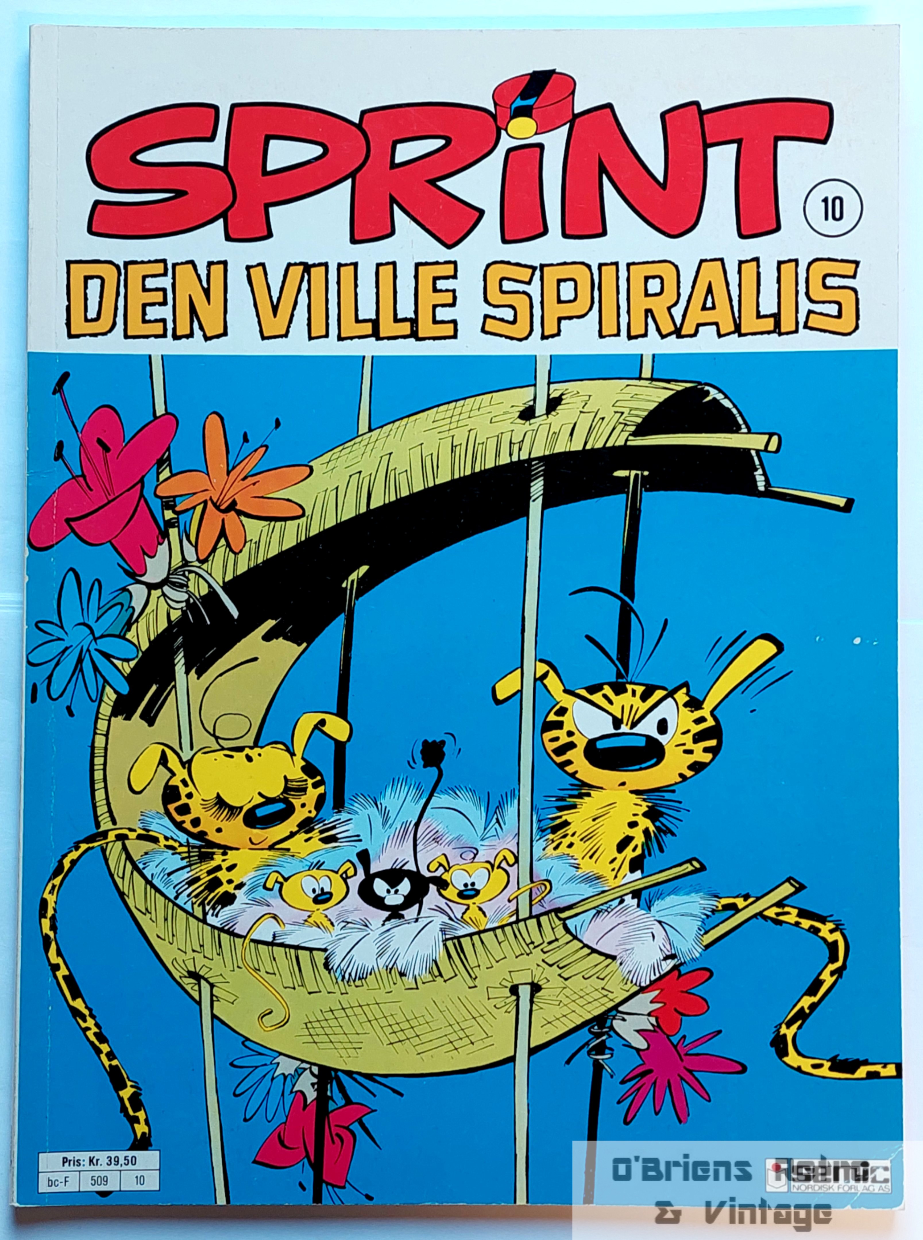 Sprint - Nr. 10 - Den ville Spiralis - Semic - 1990