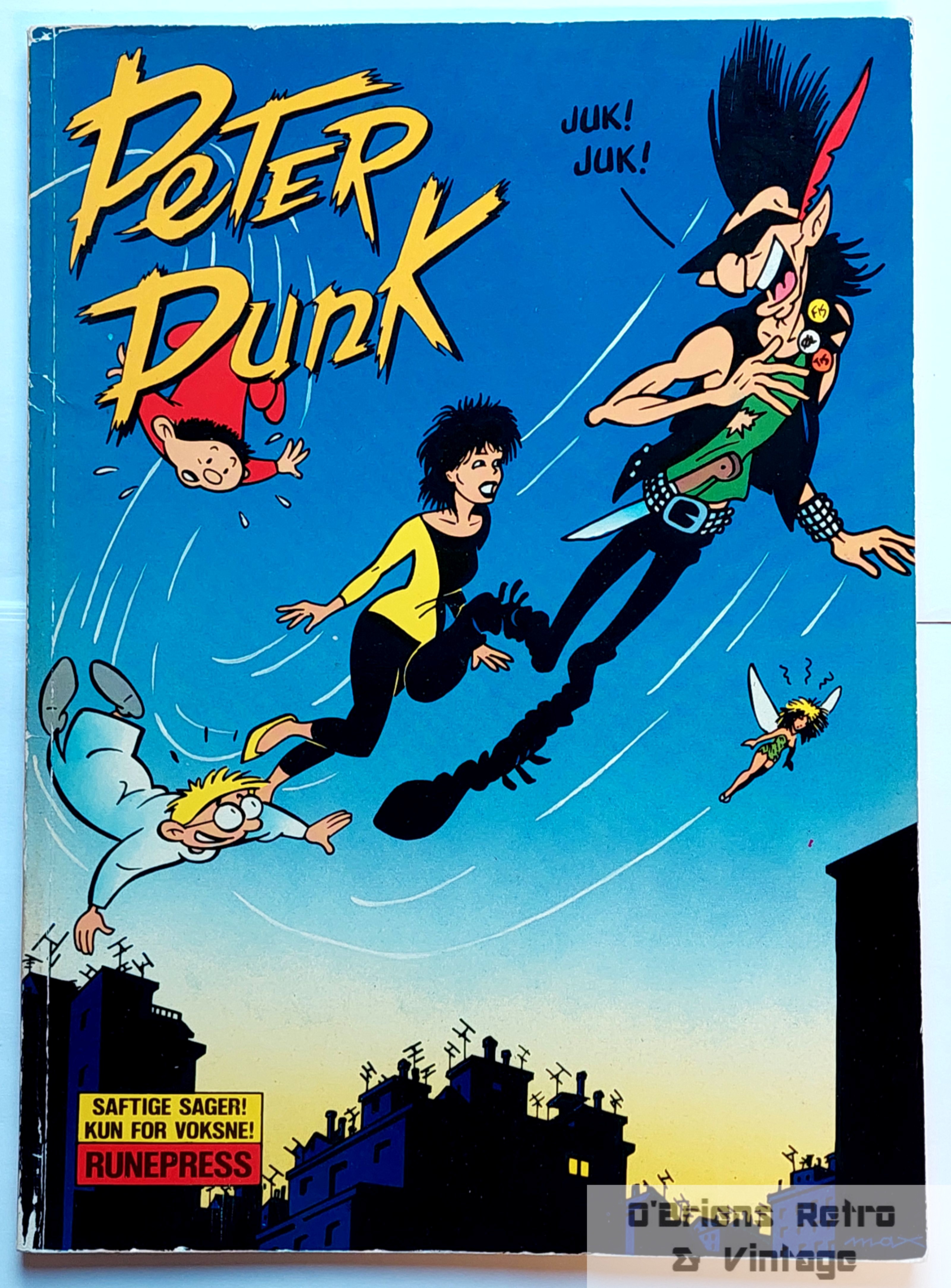 Max - Peter Punk - Runepress 1986 1. opplag - Dansk - Tegneseriebok