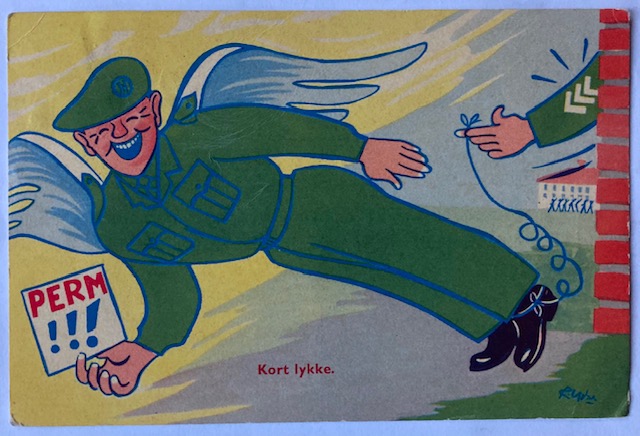 Roar YDSE militærhumor soldat med vinger PERM kort lykke