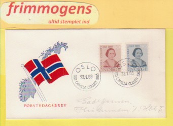 Camilla Collett,  Norge FDC NK 530-31 (49089)