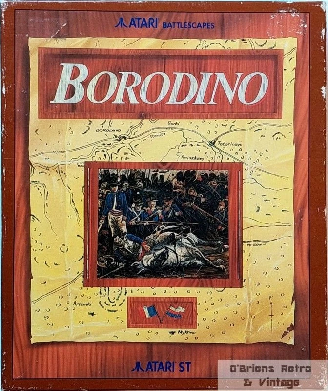 Borodino - Atari Battlescapes - Komplett i eske med poster - 1988 - Atari ST