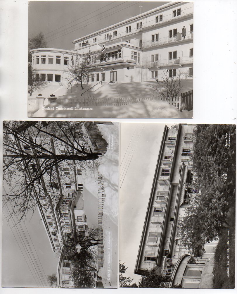 3 storformat S/H Lillehammer Opland Turisthotell, et brukt
