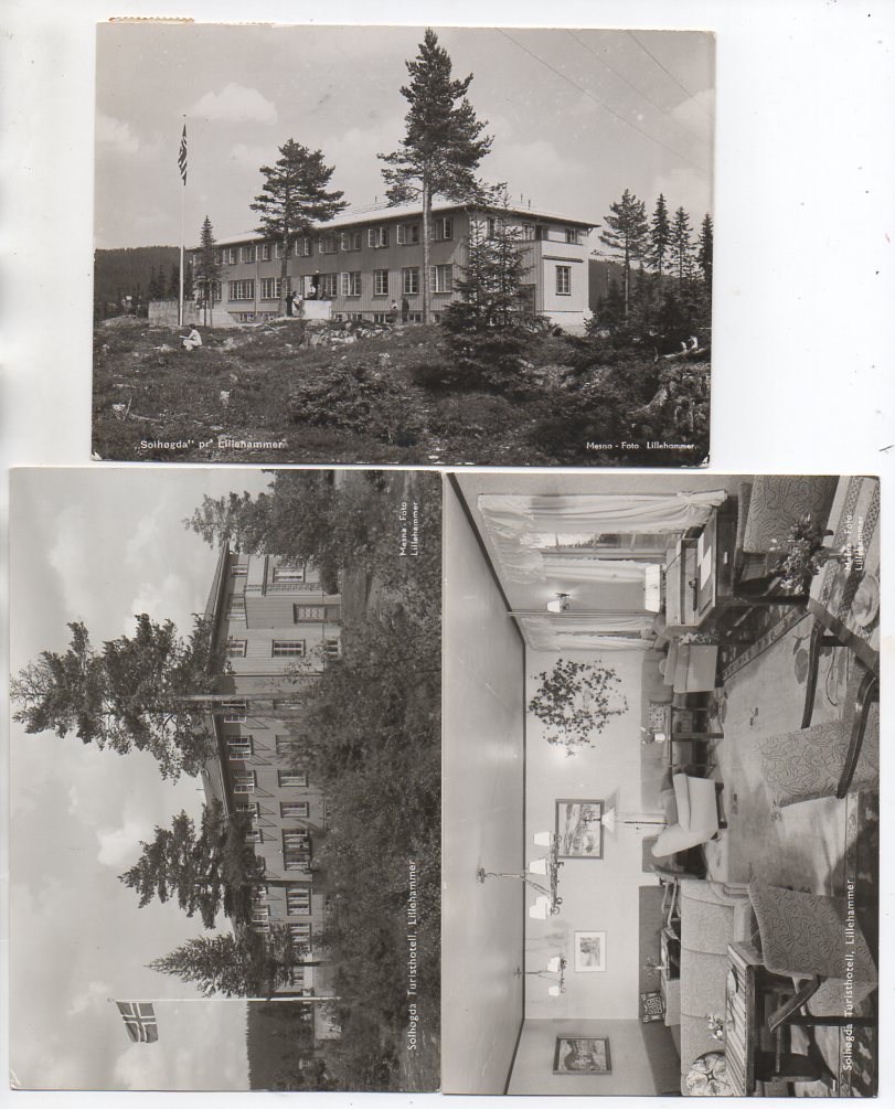 3 storformat S/H Solhøgda Turisthotell, 2 brukt