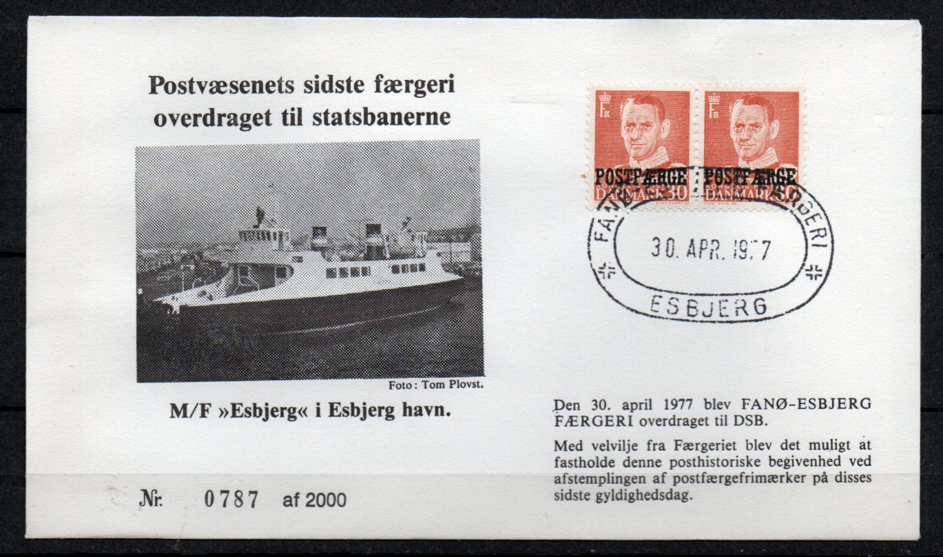 Danmark MI PF36 par på brev