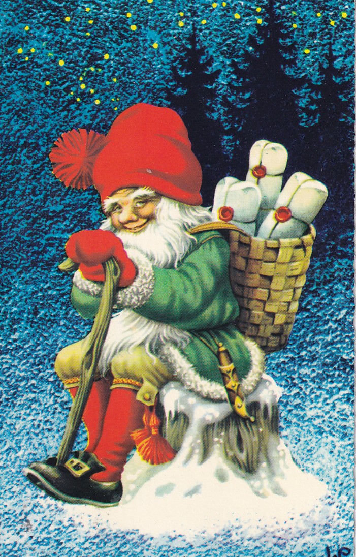 Nisse på stubbe.  (Lars Carlsson)