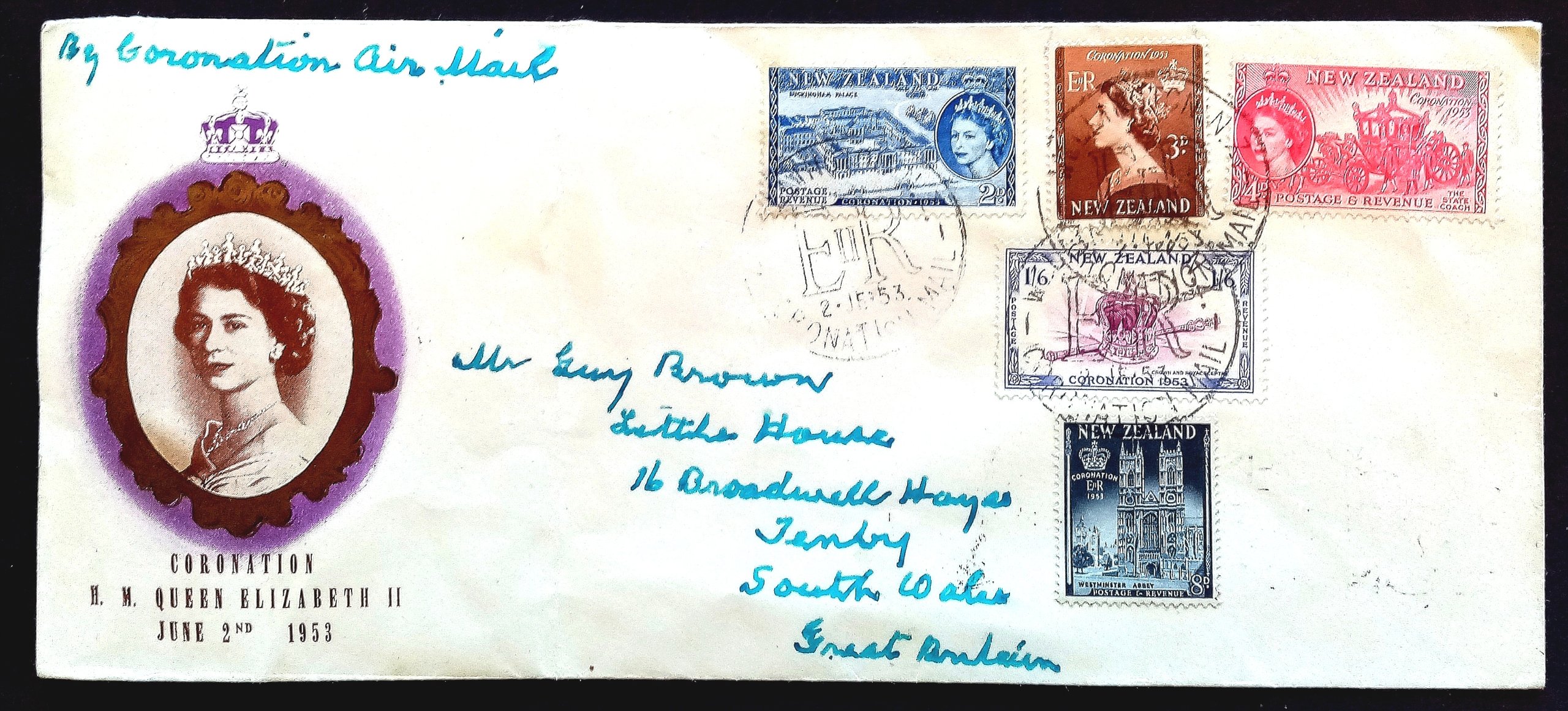 NEW ZEALAND - Coronation H.M. Queen Elizabeth II-June 2.1953.
