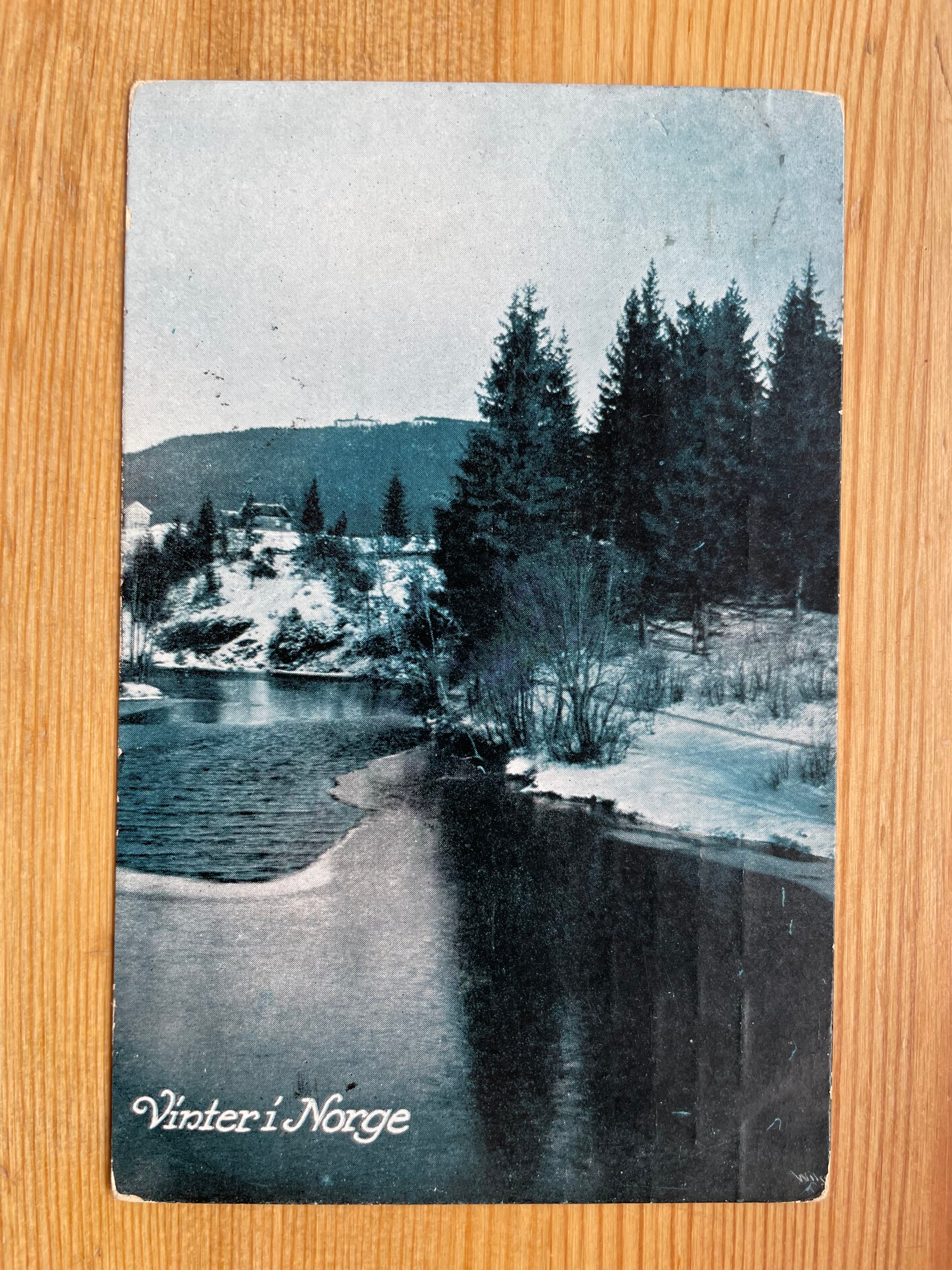 Vinter i Norge, ( men hvor? )  postsendt Kristiania 1916