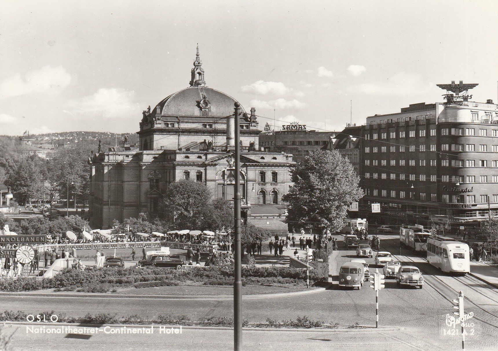 Oslo . Nationaltheatret - Continental Hotel . Harstad 1421 A 2