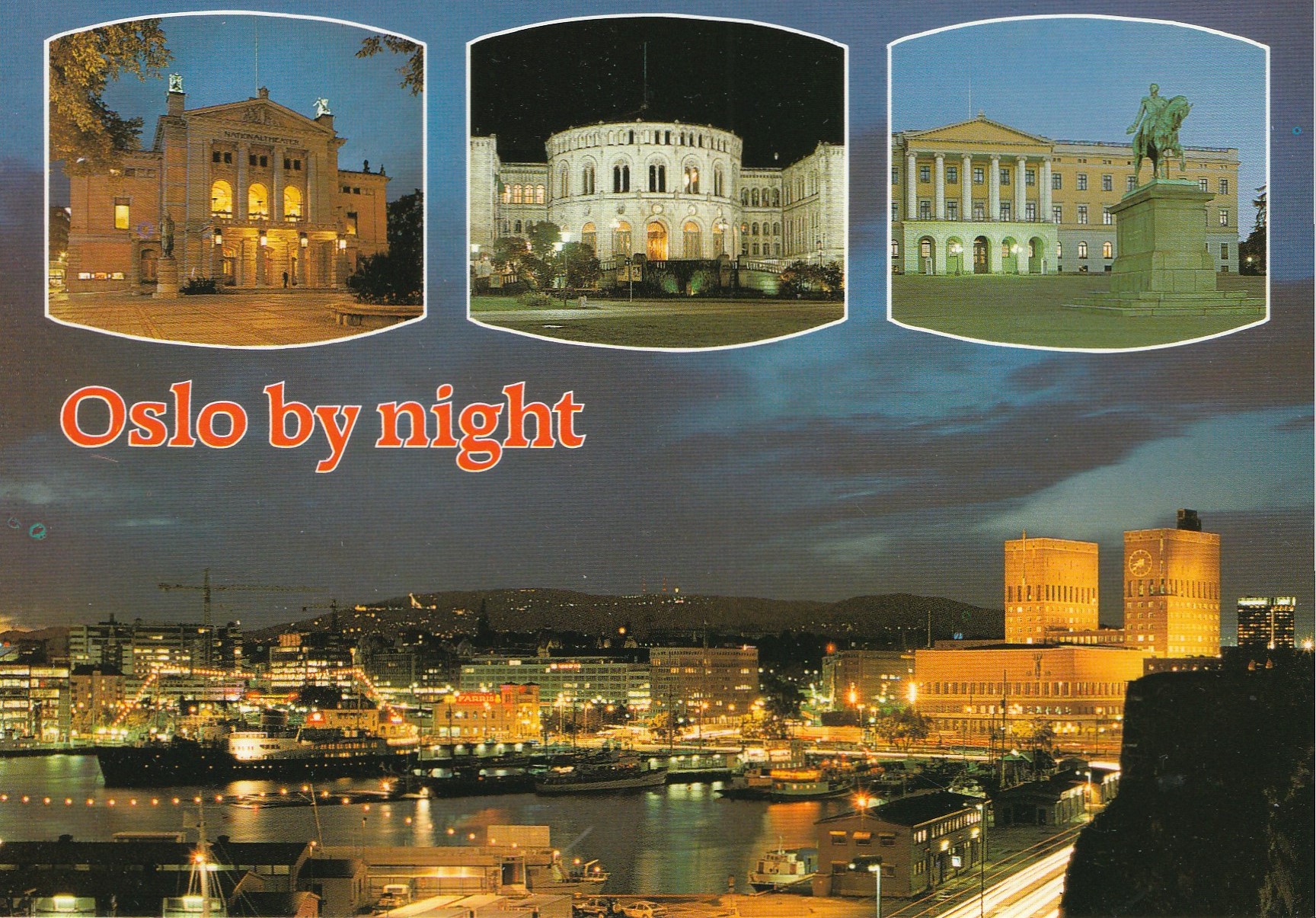 Oslo by night . Aune M-12977-8