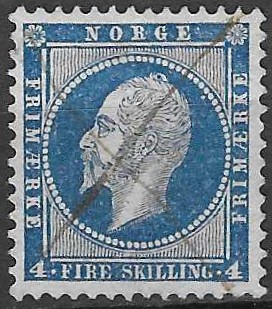 Norge NK 4 blekk - verdi 130 NOK