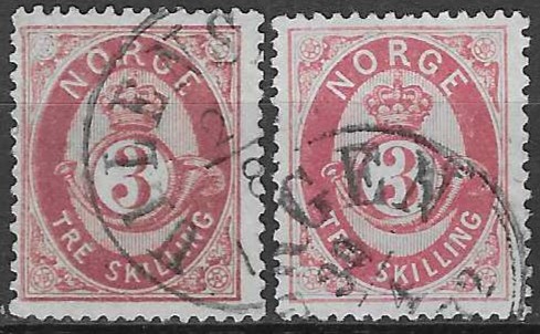 Norge NK 18bX to farver - verdi 200 NOK