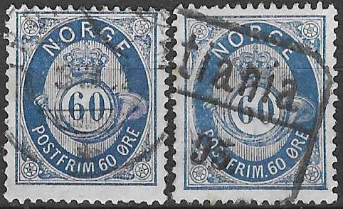 Norge NK 31 to farver - verdi 150 NOK