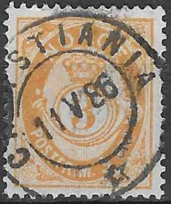 Norge NK 41 stor plet o. munnstk. - verdi 150++ NOK