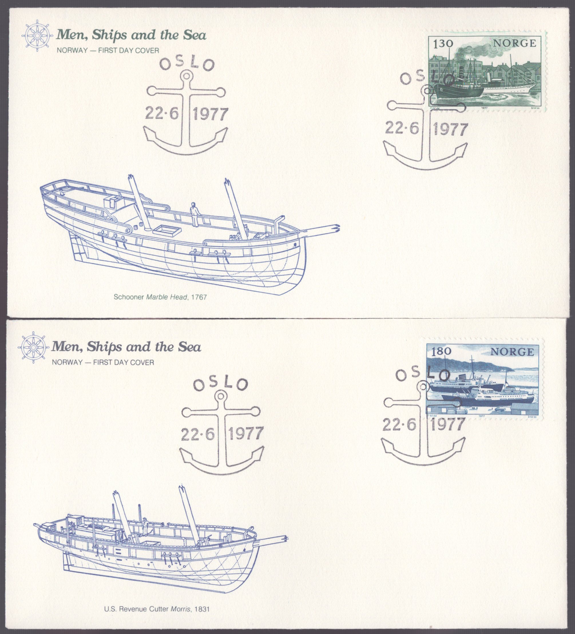 FDC 1977 NK795-NK798 vignett 9-12