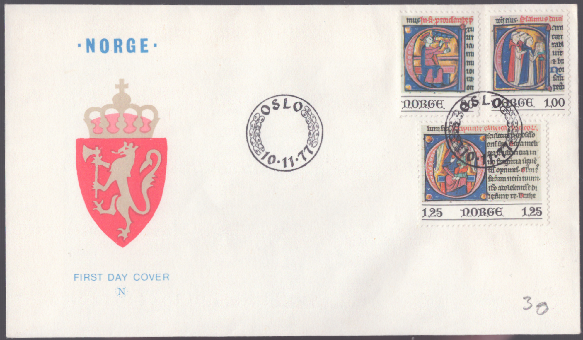 FDC 1977 NK803-NK805 vignett 1
