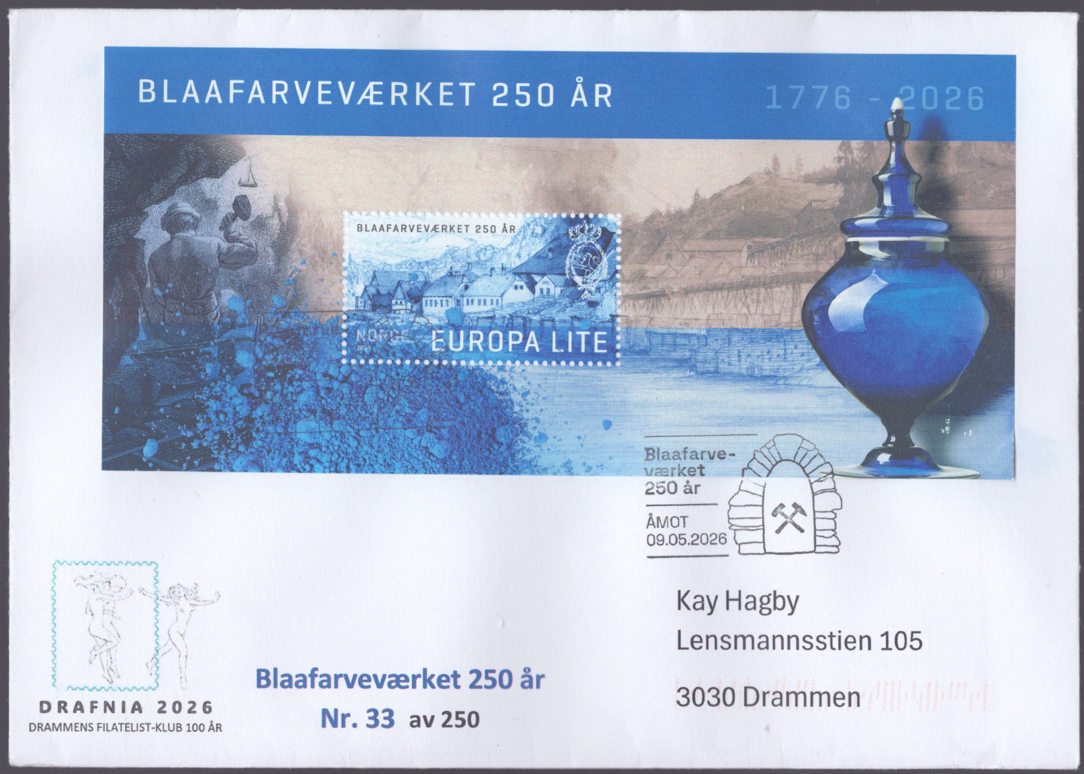 FDC 2026 NK2165 BL vignett DRAFNIA