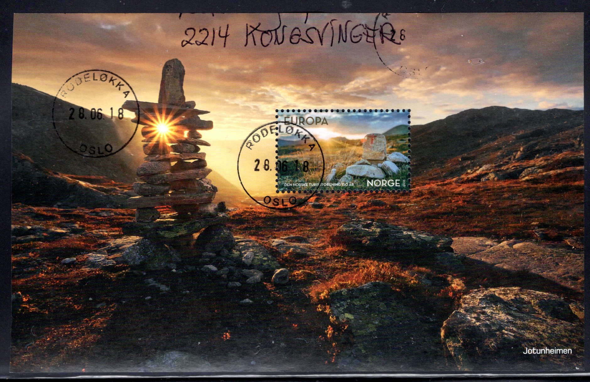 Miniark NK 1988 stemplet Rodeløkka 2018 se scan