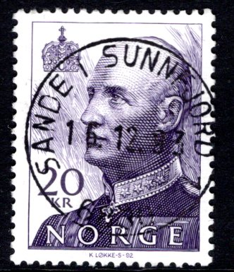 NK 1181 praktstemplet Sande i Sunnfjord 1993 se scan