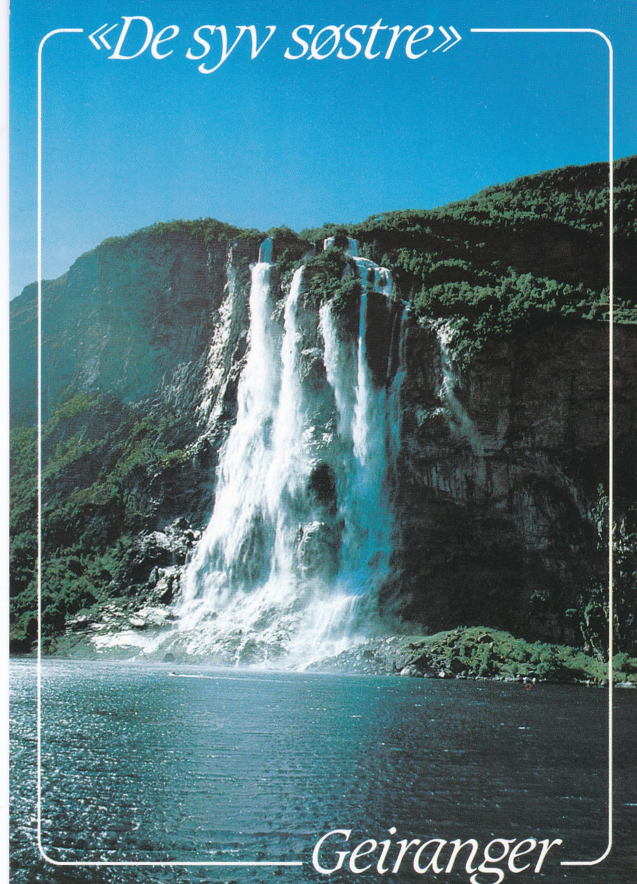 Geiranger. De syv søstre. Aune F-12630-8
