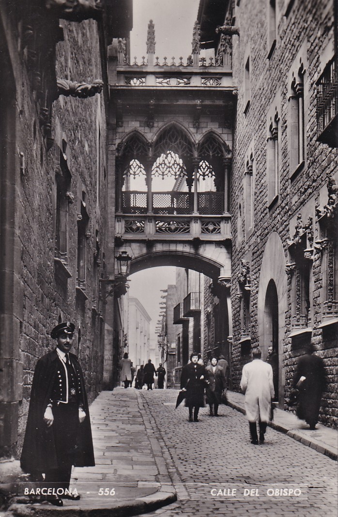 Barcelona.  Calle del Obispo