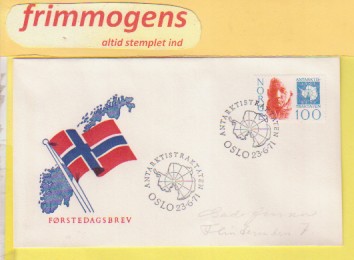 Antarktiskontrakten,  Norge FDC NK 676 (49093)