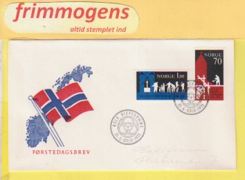 Oslo Bispedømme,  Norge FDC NK 674-75 (49098)