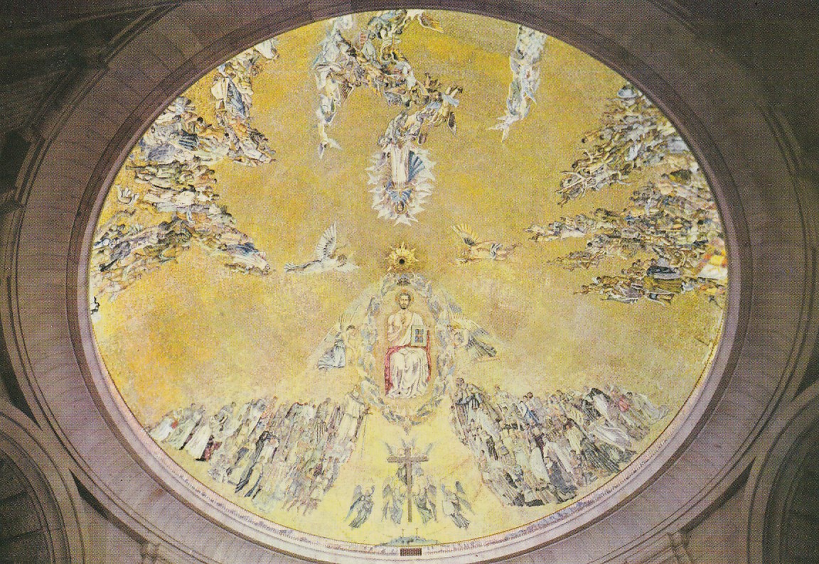 Santa Cruz del Valle de los Caidos. Crypt of the Basilica. Takmosaikk
