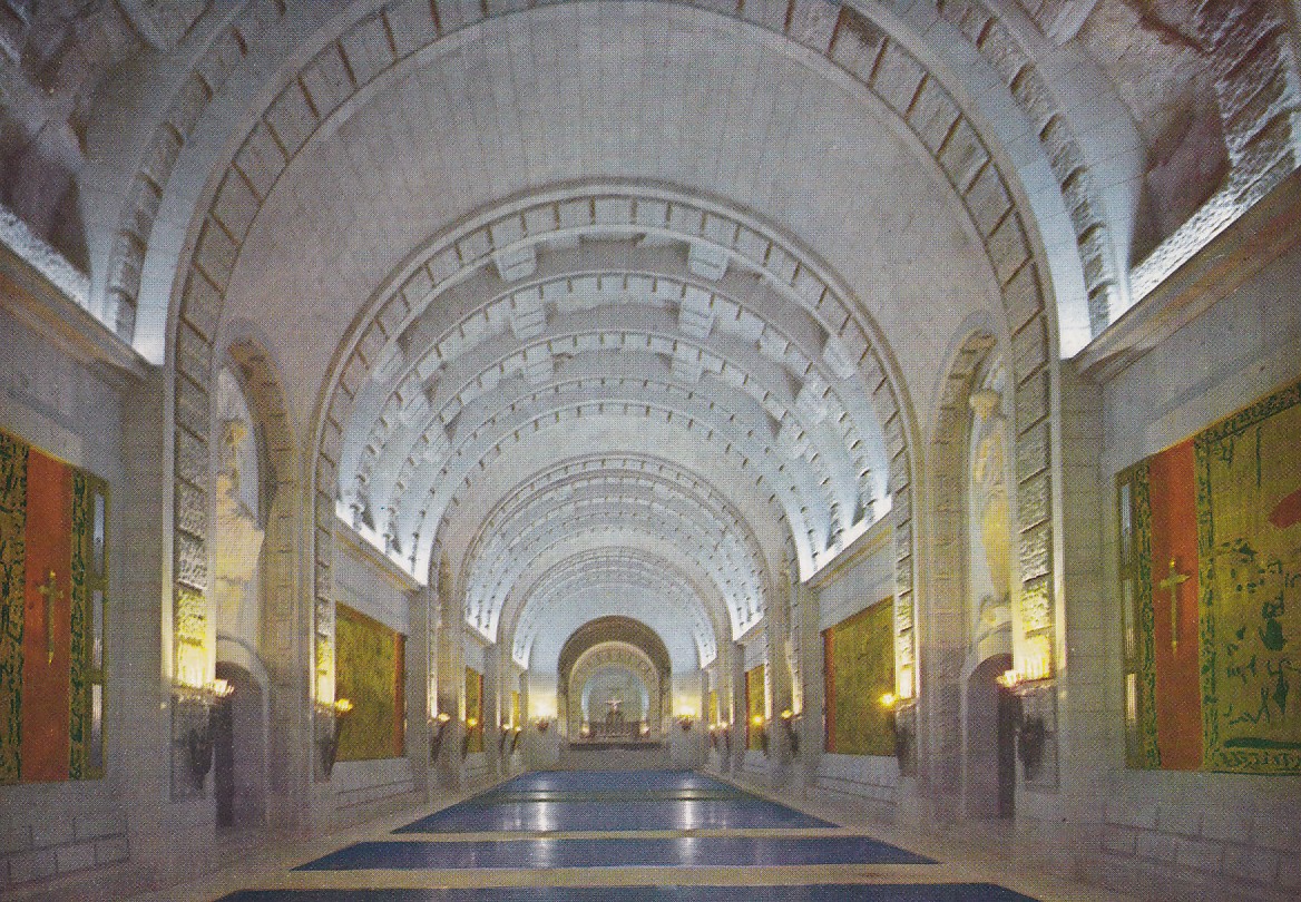Santa Cruz del Valle de Los Caidos. View of the central-nave
