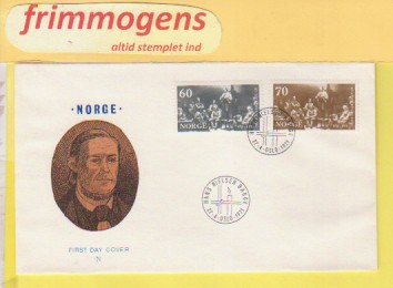 Hans Nielsen Hauge, Norge FDC NK 672-73 (49100)