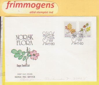 Blomster, Norge FDC NK 873-74 (49102)