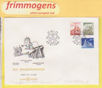 Byggverk,  Norge FDC NK 879-81 (49103)