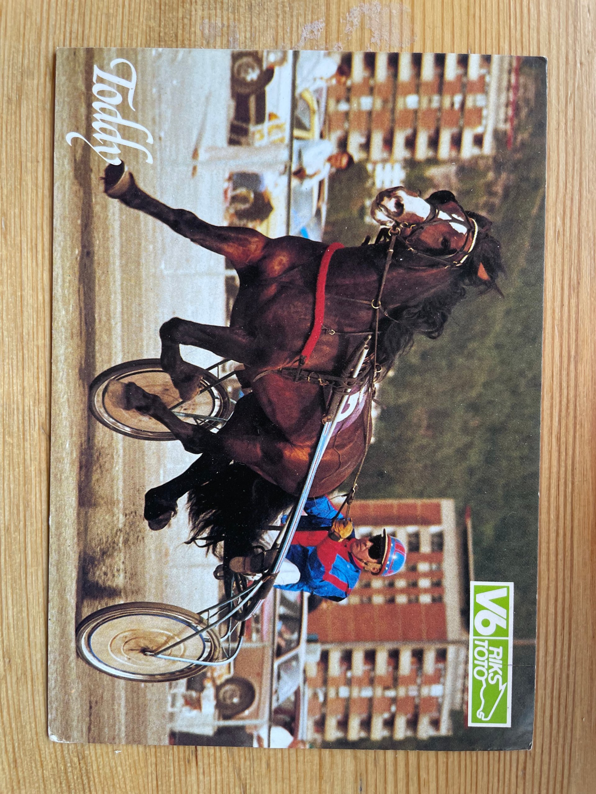 Drammen travbane / travhesten Toddy ; st. 5500 Haugesund 27-3-87