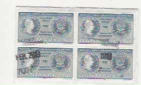 DANMARK X 4 SE SKAN POSTKLIPP